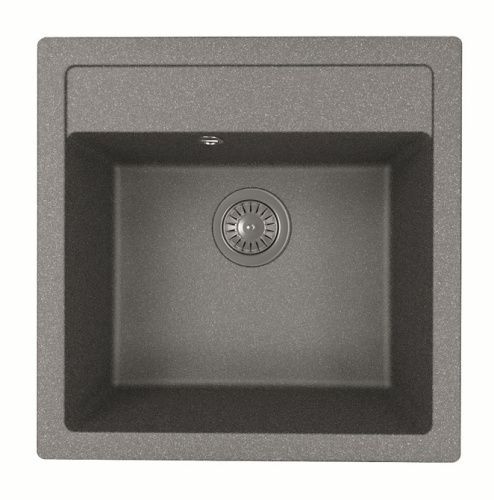 Кухонная мойка Florentina Эстель 510 20.515.C0510.102 50х50 цвет черный поверхность матовая