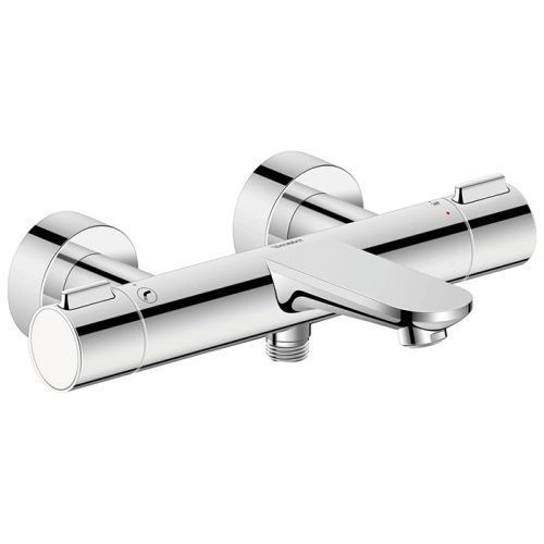 Смеситель для ванны Duravit Wave WA5220000010 / WA5220000C10 настенный хром с термостатом