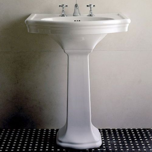 Раковина керамическая Devon Devon New Etoile IBLG3FNET 70 см подвесная цвет белый 3 отверстия под смеситель