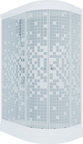 Душевой уголок Тритон Коралл Щ0000064128 120х80 стекло с рисунком профиль белый без поддона