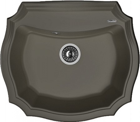 Кухонная мойка Florentina Эмилия 640 20.355.D0640.302 65х55 цвет черный поверхность матовая