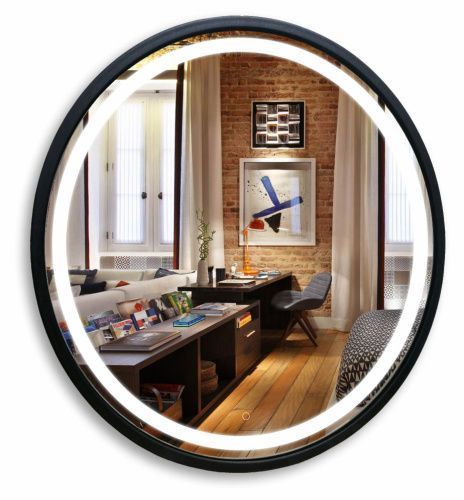 Зеркало с подсветкой Azario Манхэттен-лофт LED-00002428 80х80 подвесное