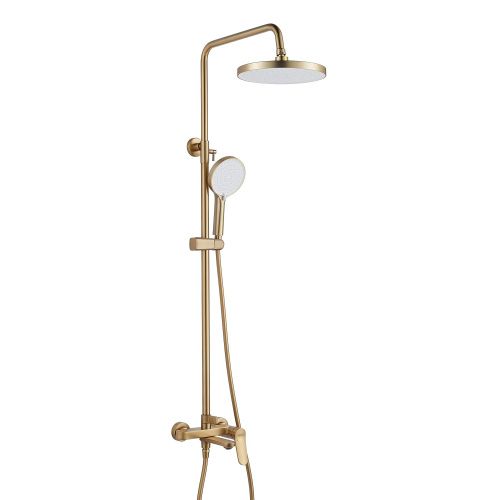 Душевая стойка Shevanik S4336G настенная цвет золото