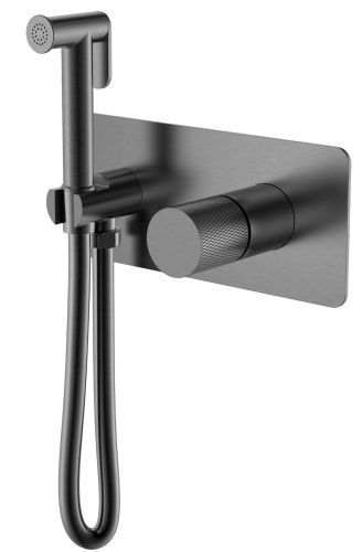 Гигиенический душ со смесителем Boheme Stick 127-GM.2 серый