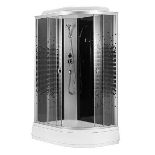 Душевая кабина Loranto CS-1200-25ТМ/М L 120х80 асимметричная с крышей ориентация левая