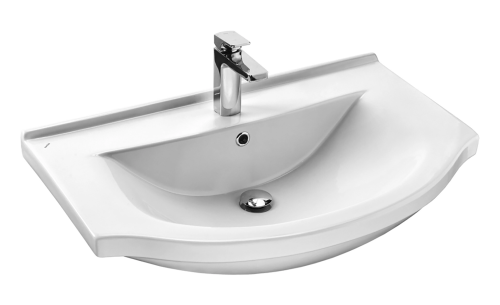 Раковина мебельная керамическая Santek Эльбрус 80 1.WH10.9.653 80х50 накладная цвет белый