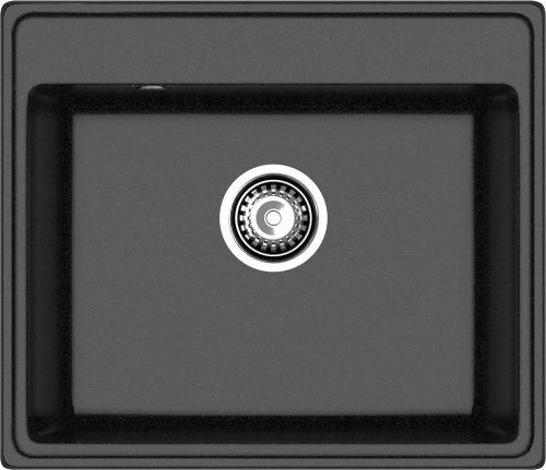 Кухонная мойка Granfest Vertex V-580 черный 60х50 цвет черный поверхность матовая