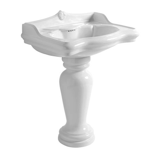 Раковина керамическая Azzurra JUBILAEUM JULP0705500MBI/(JUB200/M bi)*1 70 см подвесная цвет белый 1 отверстие под смеситель