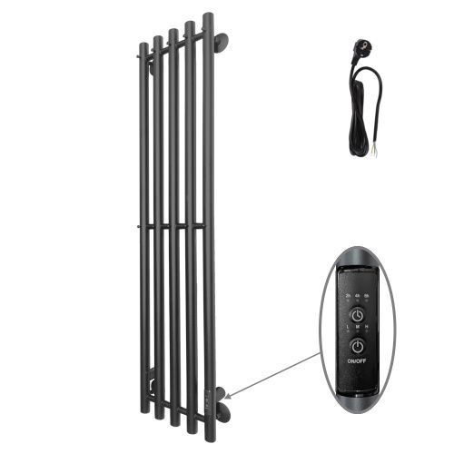 Полотенцесушитель электрический Altasan Арго Арго12027ЧМ 25х120 черный