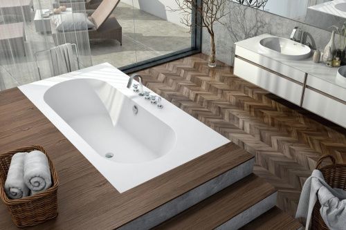 Ванна из искусственного камня Kolpa-San ATYS 621430 200х100 встраиваемая прямоугольная без каркаса