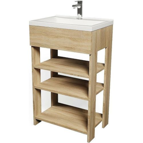 Тумба с раковиной 1MarKa Revo У98621 50х40 напольная цвет коричневый