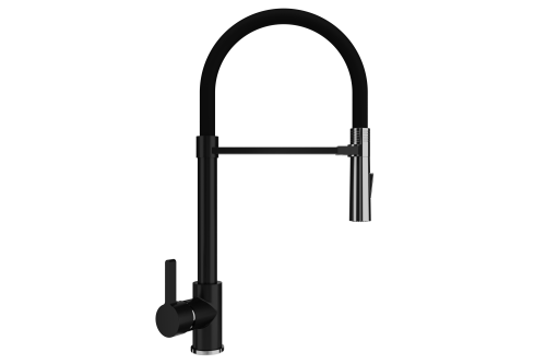 Смеситель для кухни Ulgran Classic U-024-344 на мойку черный