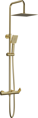 Душевая стойка AQG Alpha 21NITC25ALA09 настенная цвет золото