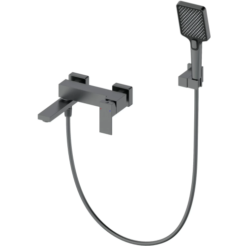 Смеситель для ванны Wonzon & Woghand Cube WW-88639016-BGM настенный серый