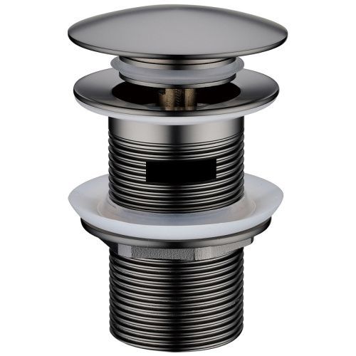 Донный клапан для раковины Boheme 612/2-GM оружейная сталь