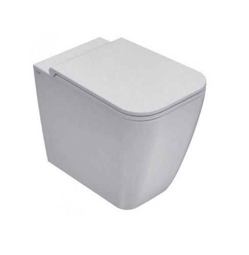 Чаша унитаза приставная Globo Stone ST004BI цвет белый без сиденья