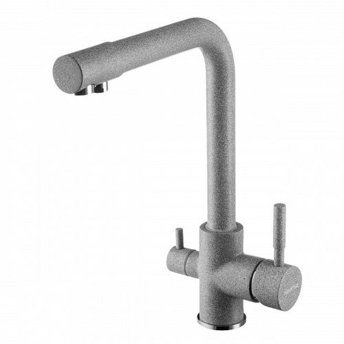 Смеситель для кухни Aquaton РУАН 1AX004FCXX230 на мойку серый