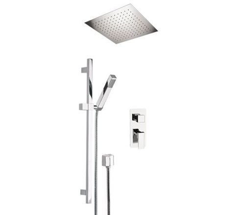 Душевая система Remer Absolute AU92S01EFS34 встраиваемая в стену цвет хром