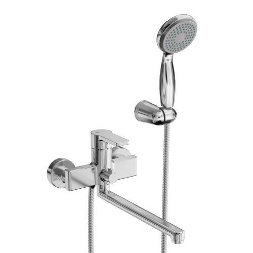 Смеситель для ванны LeMark Aura LM0651CH настенный хром