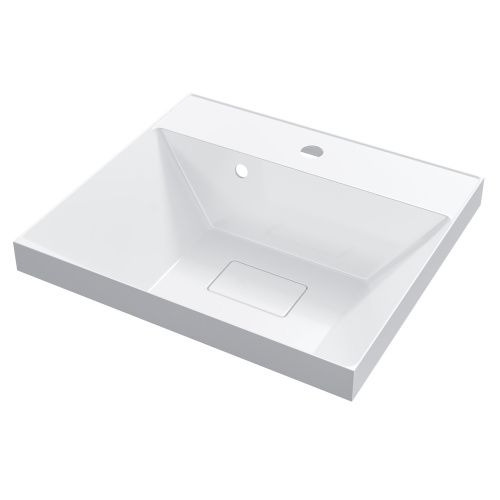 Раковина из искусственного камня Uperwood Classic New 2910210024 50х50 полувстраиваемая цвет белый