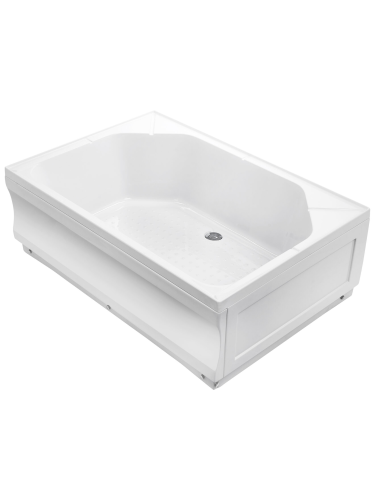 Душевой поддон акриловый Wemor 10000006110 100х80 белый с каркасом