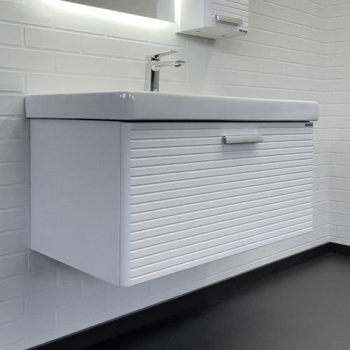 Тумба с раковиной Comforty Танжер 00-00019566CF 90х50 подвесная цвет белый