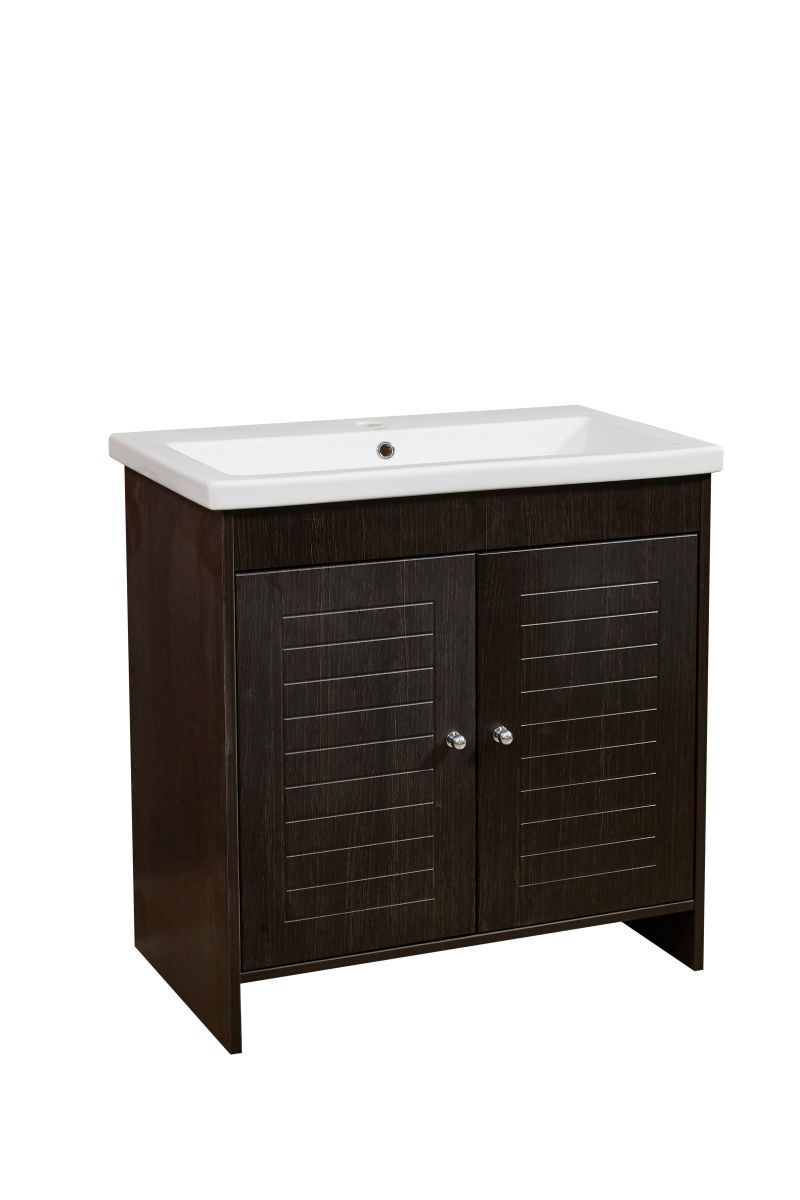 Тумба под раковину Stella Polar Монтоне SP-00000161 80х40 напольная цвет коричневый