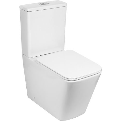 Унитаз напольный с бачком WeltWasser WW SK GELBACH 001 ST GL-WT (10000006090) белый с сиденьем микролифт безободковый душевой смыв