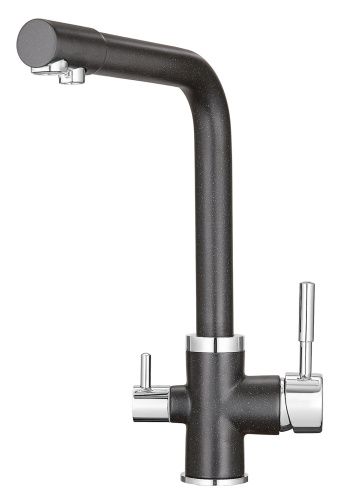 Смеситель для кухни Granula 2015, ЧЁРНЫЙ на мойку черный