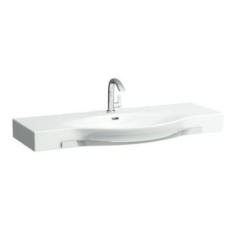 Раковина керамическая Laufen Palace 8.1270.4.000.104.1 120 см подвесная цвет белый 1 отверстие под смеситель