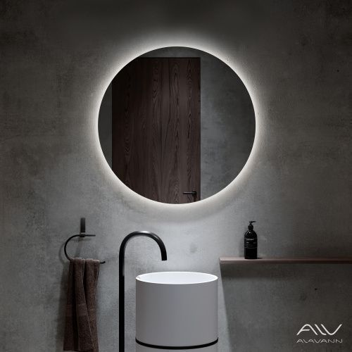 Зеркало с подсветкой Alavann Rondo ALV0114003 80х80 подвесное