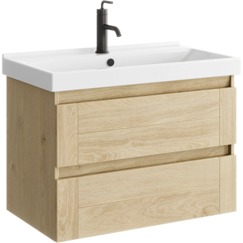 Тумба под раковину Aqwella Y AST0108DD 80х40 подвесная цвет коричневый