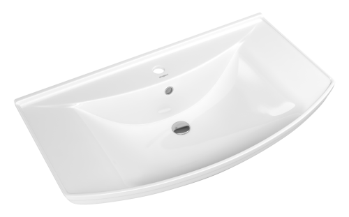 Раковина мебельная керамическая Kirovit Стиль 85 4620008197357 90х50 накладная цвет белый