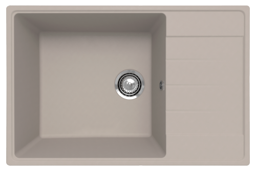 Кухонная мойка Ulgran Quartz Prima 760-02 75х50 цвет бежевый