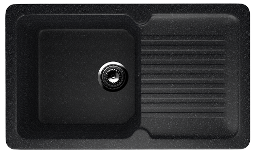 Кухонная мойка Ulgran Classic U-506-308 75х50 цвет черный
