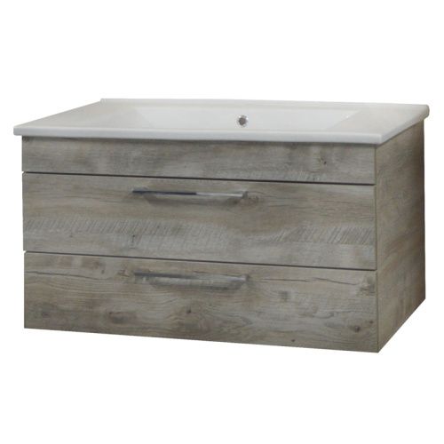 Тумба под раковину Azario MILANA CS00058286 90х50 подвесная цвет бежевый