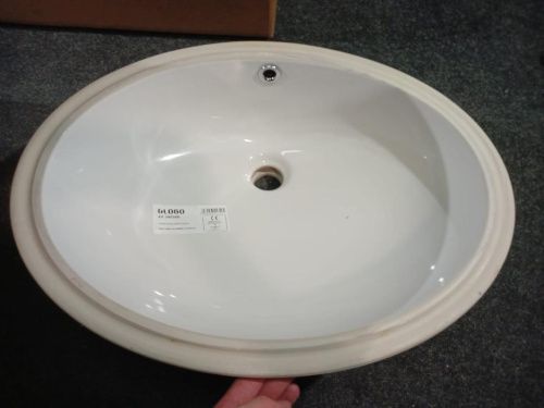 Раковина керамическая Globo Lavabi d'arredamento VA018.BI 60х40 встраиваемая цвет белый без отверстий под смеситель