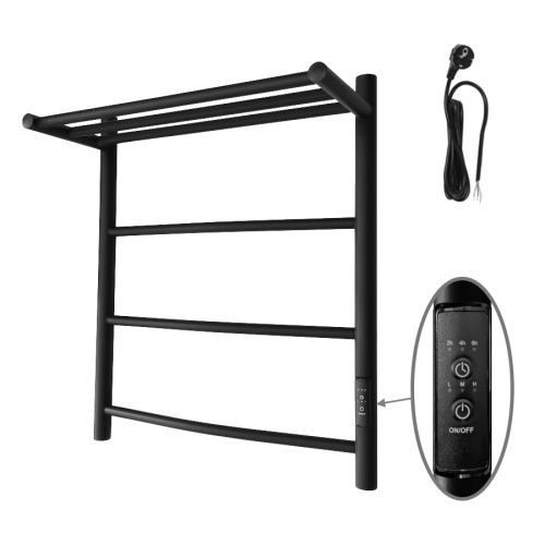 Полотенцесушитель электрический Маргроид Вид 4 04-6050-1051-9005R 55х60 черный