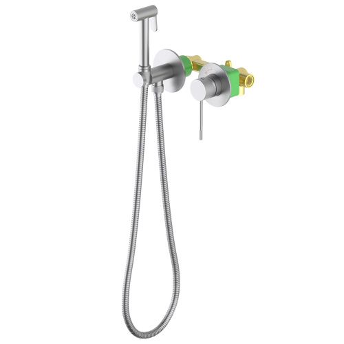 Смеситель с гигиеническим душем Timo Saona 2339/13SM встраиваемый в стену никель