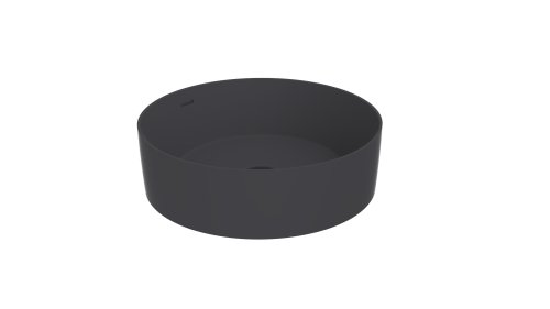 Раковина из сантехнического фарфора Creavit Nice NC045-00AM00E-0000 50х50 накладная цвет черный