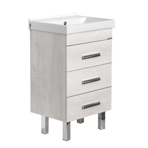 Тумба с раковиной Comforty Никосия 00-00017092CF 50х40 напольная цвет серый