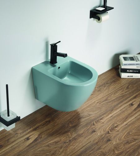 Биде подвесное CeramaLux B2342BDMLG цвет зеленый