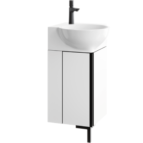 Тумба под раковину Aqwella Y POR0104WB 40х40 напольная цвет белый