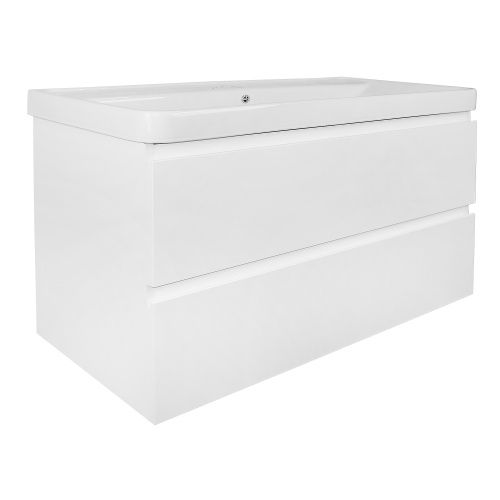 Тумба с раковиной Azario Мила CS00089921 100х50 подвесная цвет белый