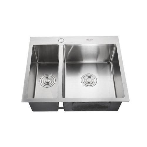 Кухонная мойка Melana ProfLine H6151S сатин 60х50 цвет серый поверхность матовая