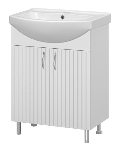 Тумба под раковину Misty Изео Э-Изе01065-021Н 60х40 напольная цвет белый