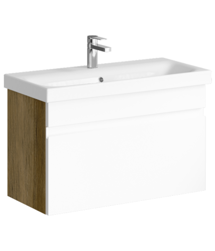 Тумба под раковину Aqwella Y SRT0108DB 80х40 подвесная цвет коричневый