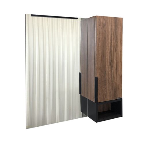 Зеркало-шкаф Comforty Штутгарт 00004151037CF 70х80 подвесной цвет коричневый