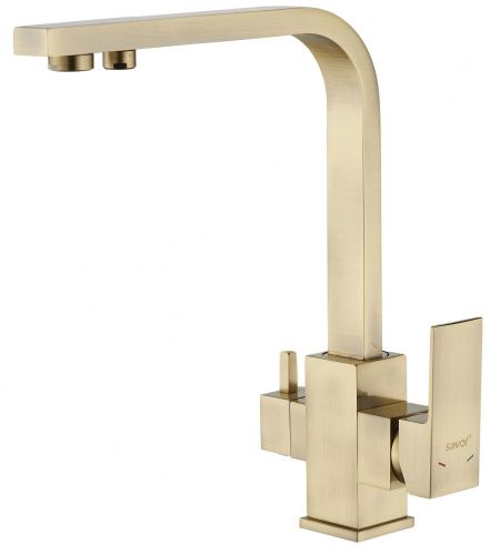 Смеситель для кухни Savol S-L1807C на столешницу бронза