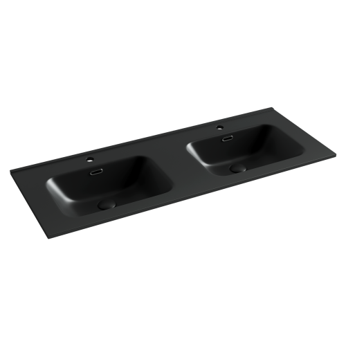 Раковина из сантехнического фарфора Ceramica Nova ELEMENT CN7004MB 120х50 накладная цвет черный